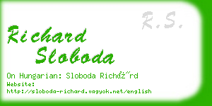 richard sloboda business card
